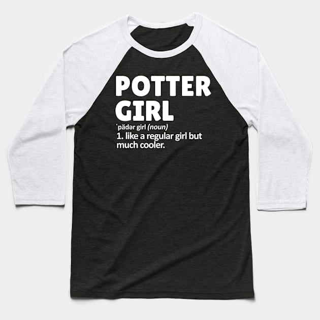 pottery girl Baseball T-Shirt by Mandala Project
